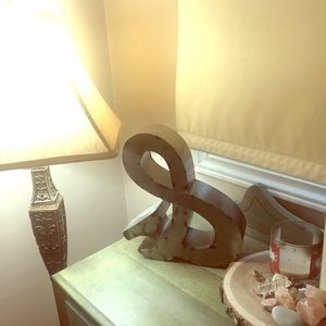 Steel decorative ampersand “&”